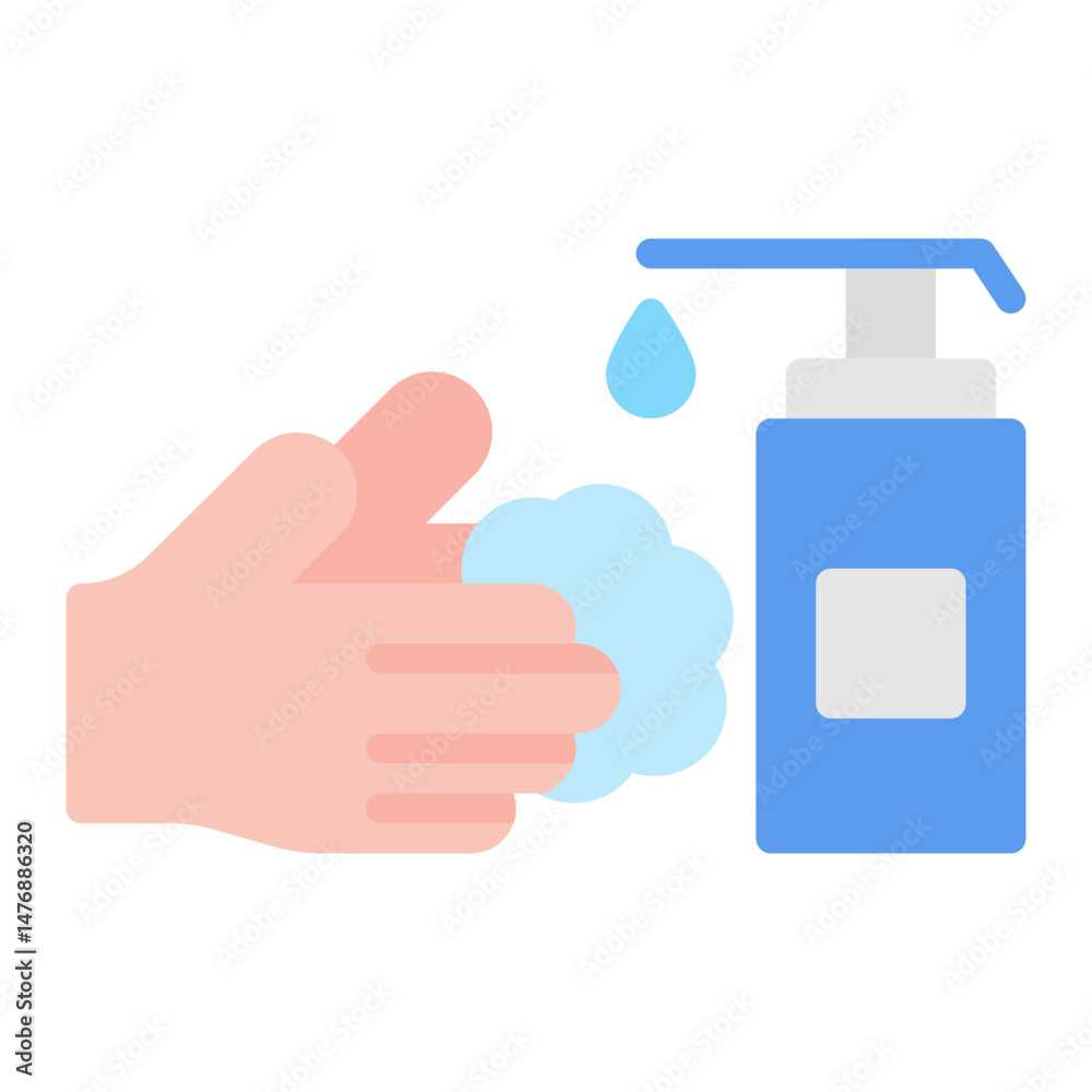 Fototapeta premium Handwashing icon vector image. Can be used for Tuberculosis.