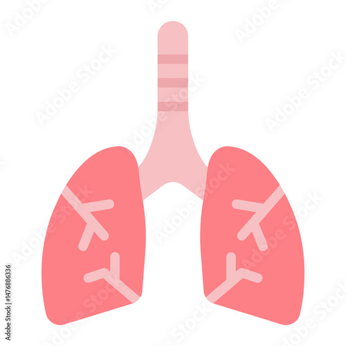 Lungs icon vector image. Can be used for Tuberculosis.
