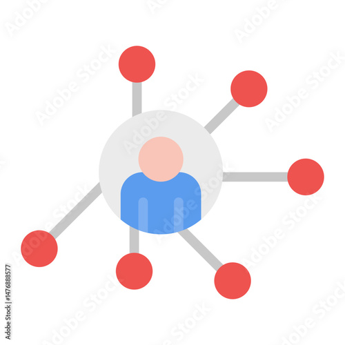 Networking icon vector image. Can be used for Business Meeting.