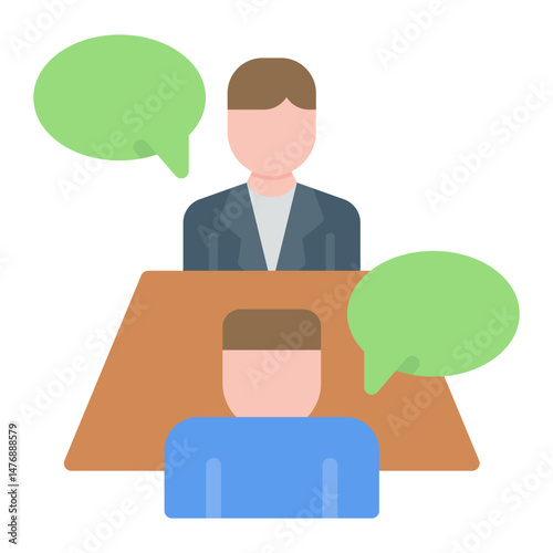 Meeting icon vector image. Can be used for Business Meeting.