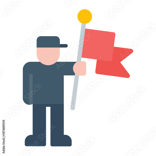 Pioneer icon vector image. Can be used for Thought Leadership.