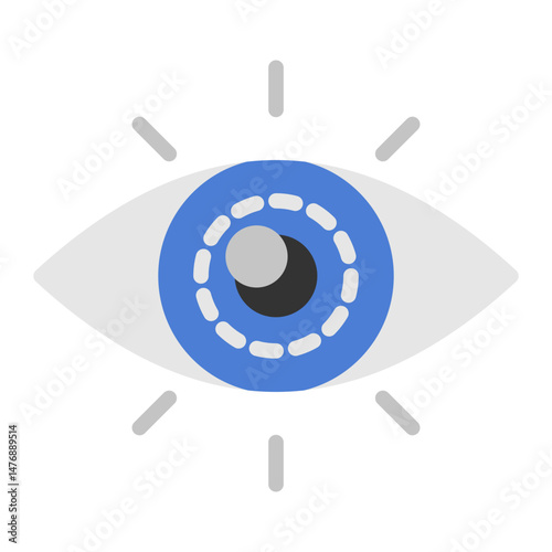 Vision icon vector image. Can be used for Thought Leadership.