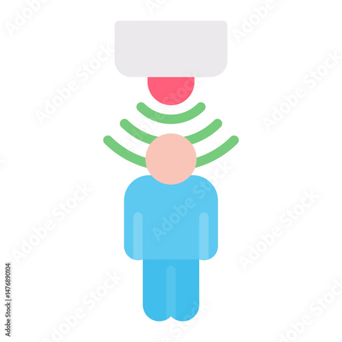 Presence Sensor icon vector image. Can be used for Sensors.