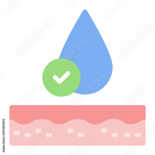 Hydration icon vector image. Can be used for Physical Wellbeing.