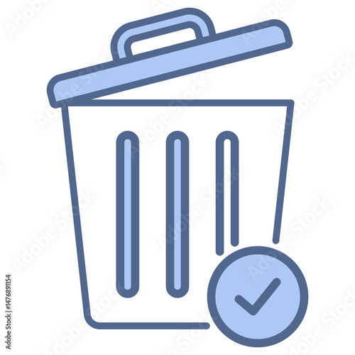 Delete Blue Icon