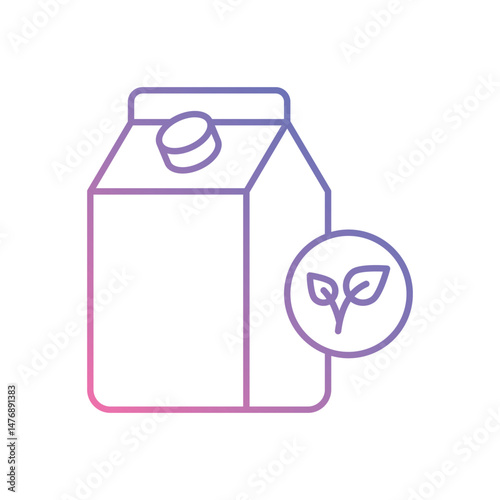 Plant Milk vector icons stock illustration