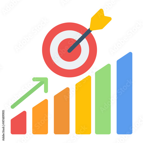 Goals icon vector image. Can be used for Business Onboarding.