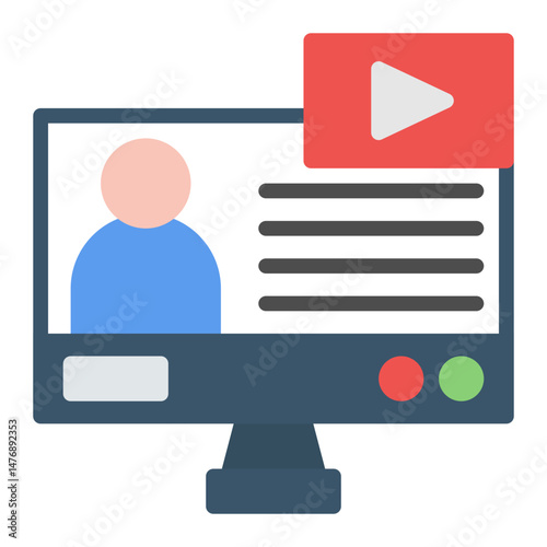 Tutorials icon vector image. Can be used for Business Onboarding.