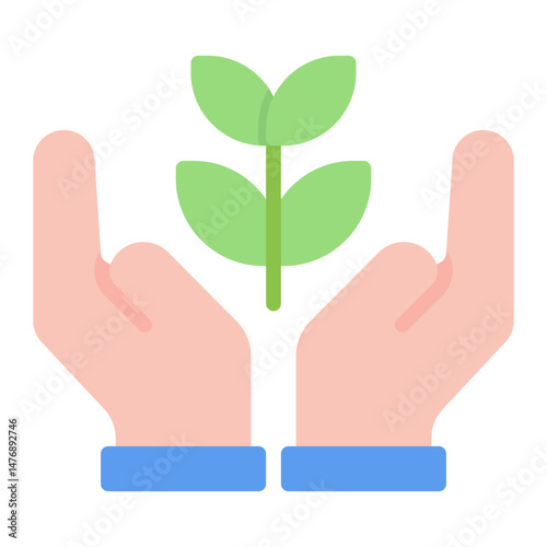 Conservation Symbol icon vector image. Can be used for World Environment Day.
