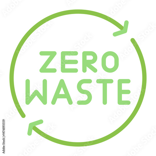Zero Waste icon vector image. Can be used for World Environment Day.
