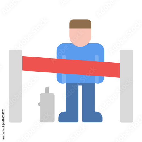 Obstacle icon vector image. Can be used for Business Disruption.