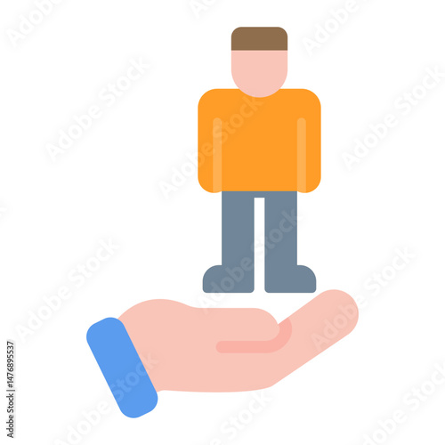 Humanitarian icon vector image. Can be used for World Refugee Day.