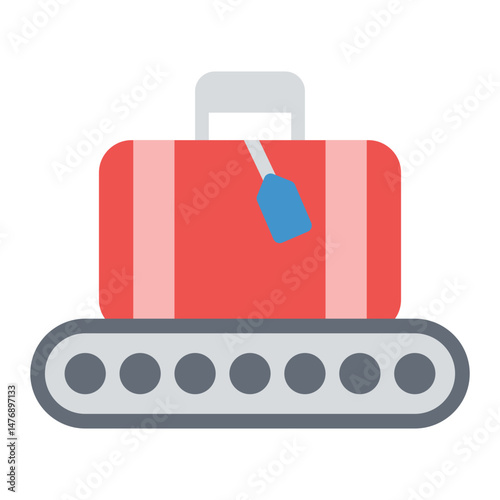 Baggage Claim icon vector image. Can be used for Airplane.