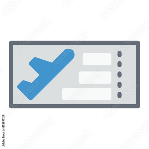 Boarding icon vector image. Can be used for Airplane.