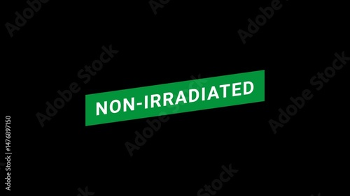 Non irradiated Green Banner Animation