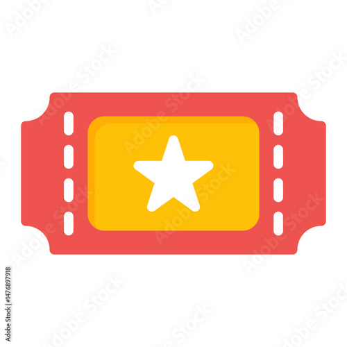 Ticket icon vector image. Can be used for Airplane.