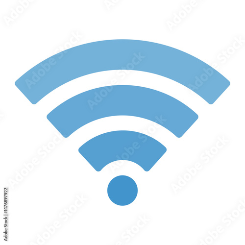 Wi Fi icon vector image. Can be used for Airplane.