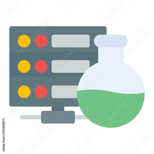 Lab Server icon vector image. Can be used for Virtual Lab.