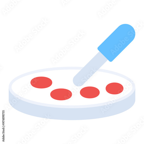 Petri Dish icon vector image. Can be used for Virtual Lab.