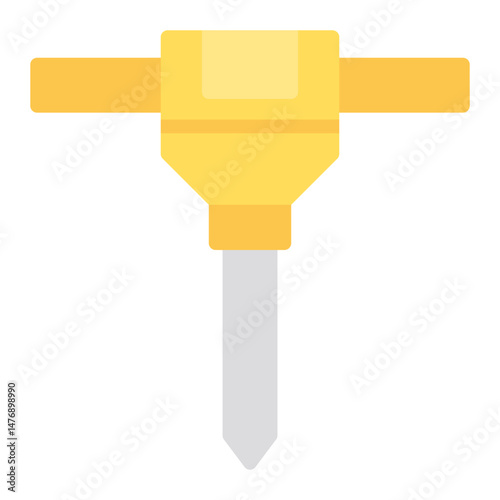 Auger icon vector image. Can be used for Construction Vehicles.