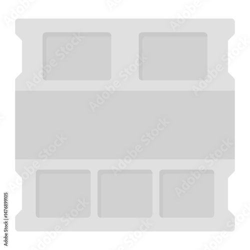 Concrete Block icon vector image. Can be used for Construction Vehicles.