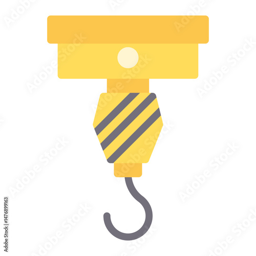 Crane Hook icon vector image. Can be used for Construction Vehicles.