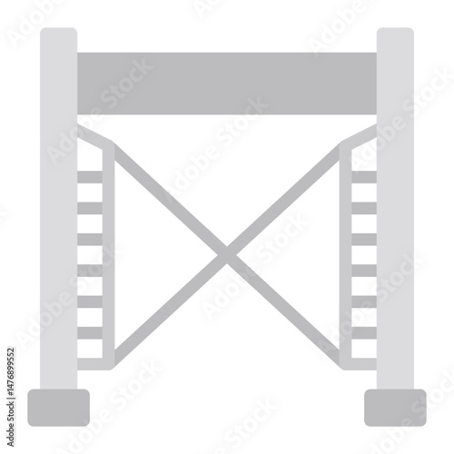 Scaffolding icon vector image. Can be used for Construction Vehicles.