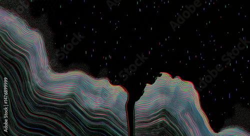 Chromatic Minimalist Geometry in Abstract Digital Art