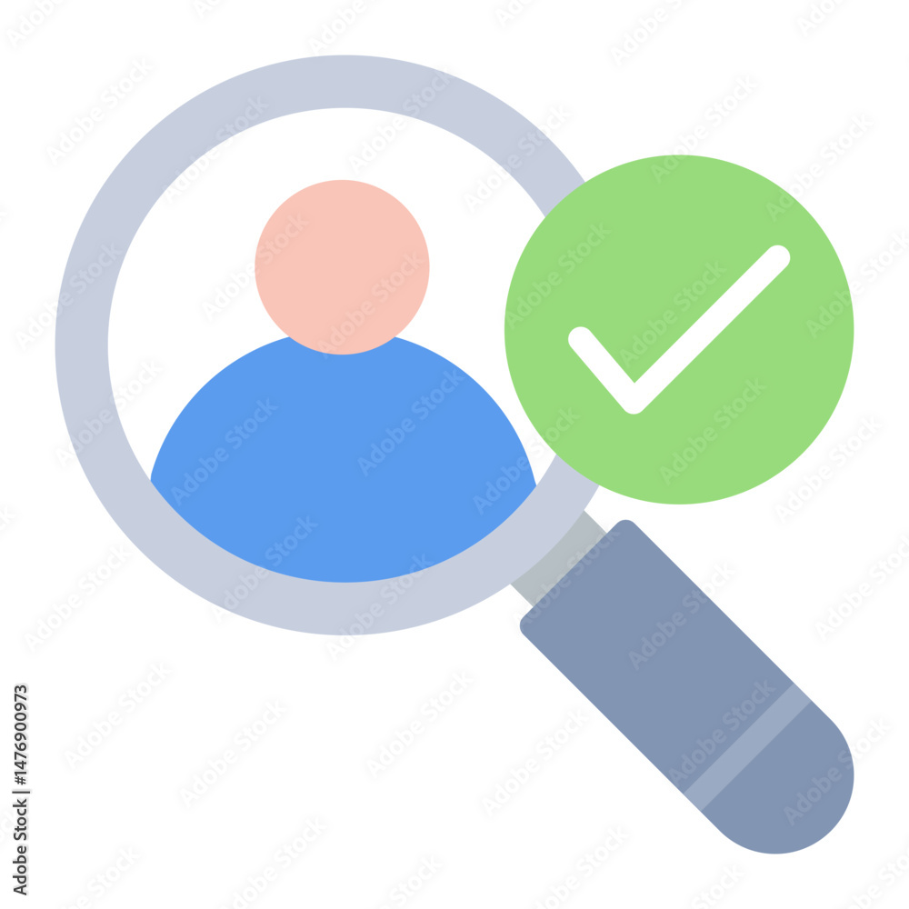 Candidate icon vector image. Can be used for Hiring Process. Candidate icon vector image. Can be used for Hiring Process.