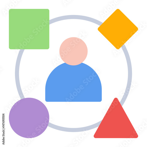 Diversity icon vector image. Can be used for Hiring Process.