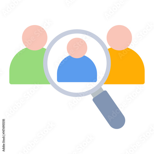 Hiring Team icon vector image. Can be used for Hiring Process.