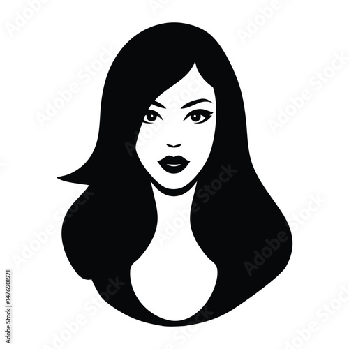 woman with long hair