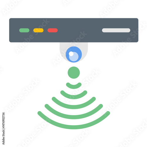 Sensor Technology icon vector image. Can be used for Digital Disruption.