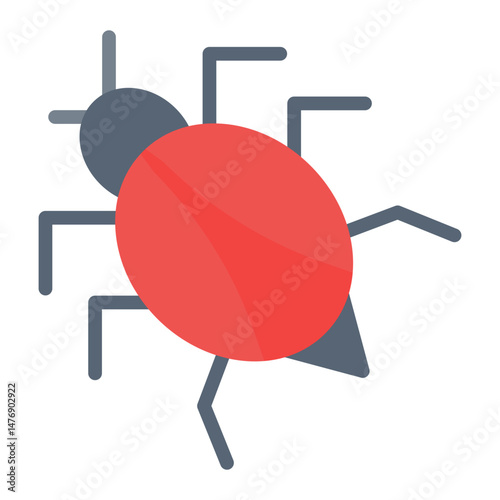 Bug icon vector image. Can be used for Software Testing.
