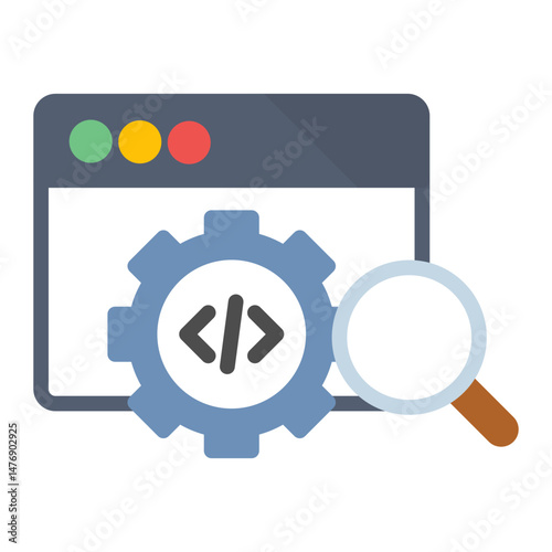 Code Coverage icon vector image. Can be used for Software Testing.