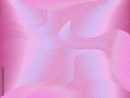 Abstract pink background with soft wave layers and smooth gradient design.
