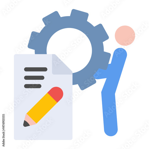 Test Effort icon vector image. Can be used for Software Testing.