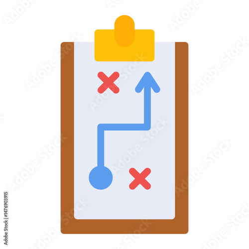 Test Strategy icon vector image. Can be used for Software Testing.