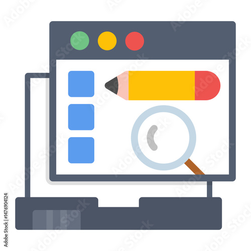 Usability Testing icon vector image. Can be used for Software Testing.
