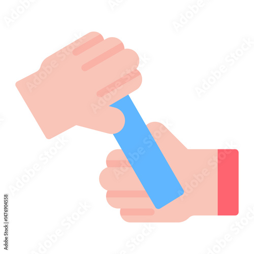 Relay Baton icon vector image. Can be used for Track and Field.