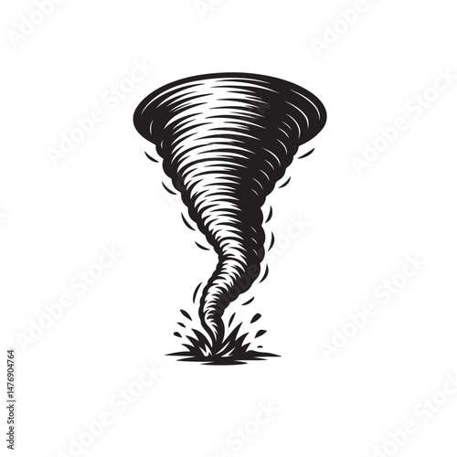 vector illustration of tornado