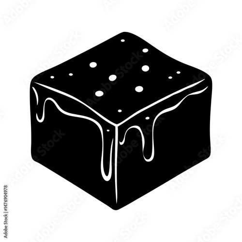 Fudge silhouette vector