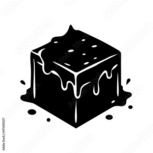 Fudge silhouette vector