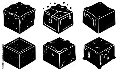 Fudge silhouette vector