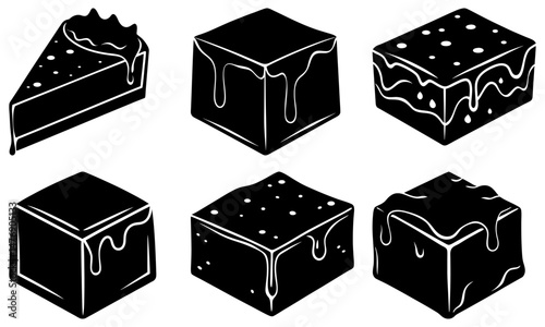 Fudge silhouette vector
