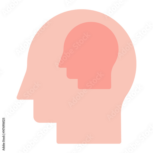 Self Awareness icon vector image. Can be used for ADHD.