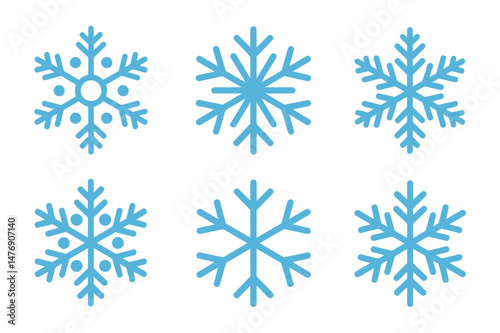 Snowflake winter christmas design vector graphic