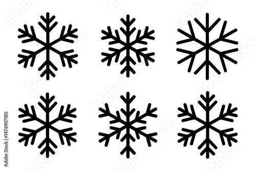 Snowflake winter christmas holiday vector design