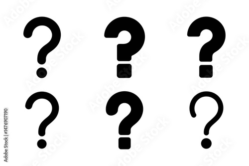 Question mark symbol graphic design and illustration