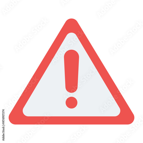 Warning icon vector image. Can be used for Skin Burns.